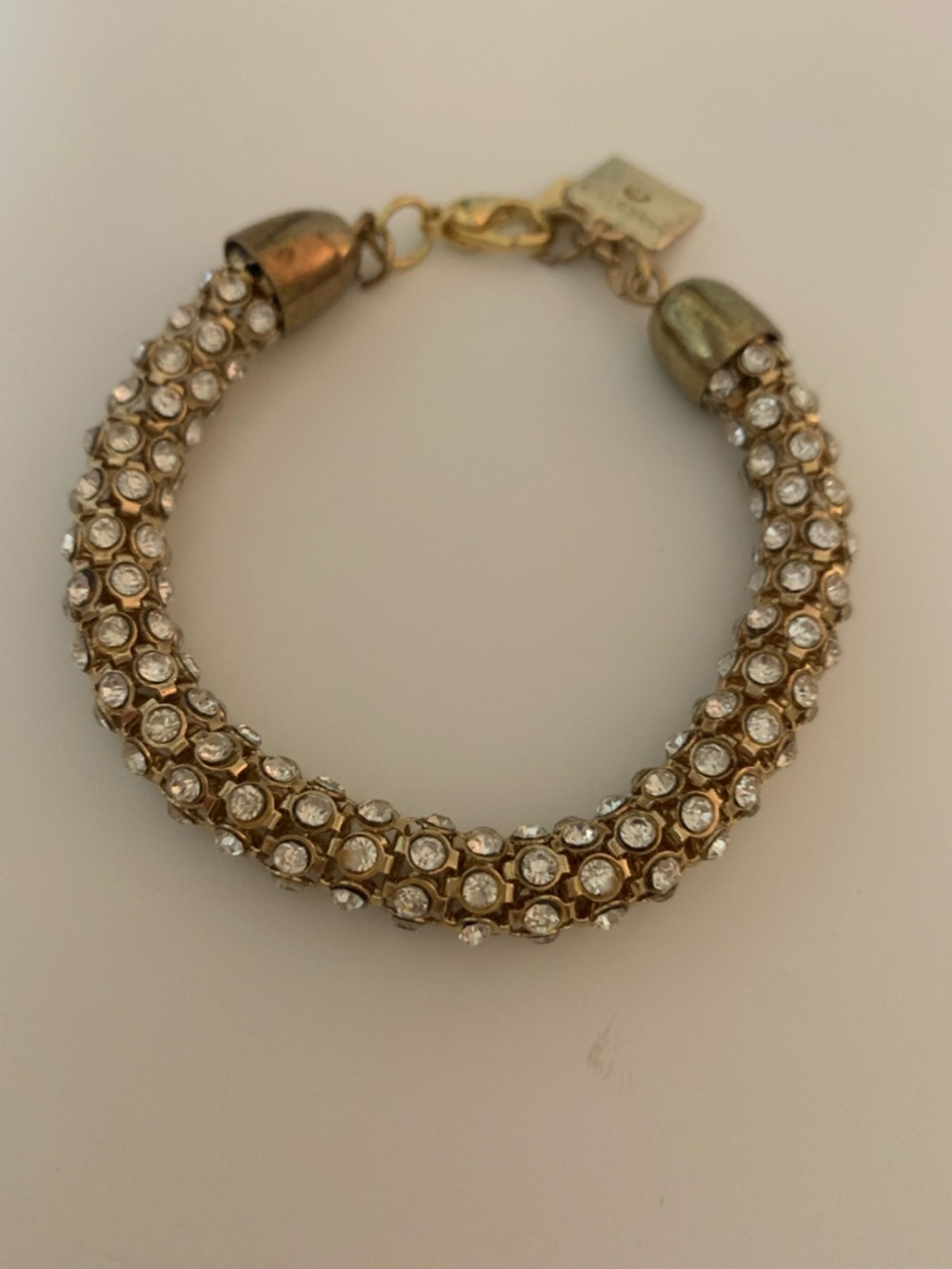 Anne Klein Gold-Tone Bracelet with Clear Crystals